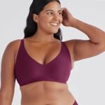 NWT Knix Revolution Bra Size XXL Smooth Soft Wireless Purple Sexy Sensual V4 Photo 0