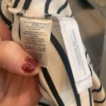 Loft Ann Taylor  white striped office sleeveless midi dress with belt Photo 9