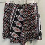 Jaase  Size Medium New Black Boho Skirt Flowy Mini Floral Pattern Photo 3