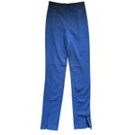 Tibi Straight Hi Rise Ankle Pant Trousers XS Tall Slate Blue Gray Photo 1