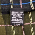 Signature Studio  Shirt Women‎ Large Green Plaid Sheer Popover Office Casual Photo 7