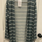 Bibi Green and White Cardigan Sweater NWT SIZE M Boutique NWT Size M Photo 0