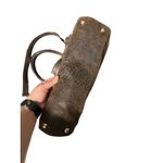 Michael Kors  Large Hamilton‎ Crocodile Brown Tote! Rare Purse Bag Photo 2