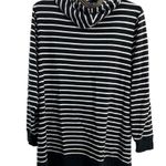 Chico's Chico’s Zynergy 2 modal blend 12/14 L striped gold chain hoodie casual travel Photo 1