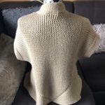 Loft ANN TAYLOR Cream Color Short Sleeve Cardigan Photo 2