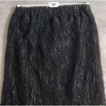 Women’s Gothic Victorian Textured Floral Maxi Mermaid Skirt Black Size M Photo 1