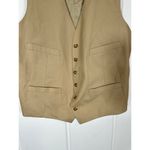 J.Crew  Women’s Tan Camel Cotton Old Money Suit Vest - Medium M Classic Photo 3
