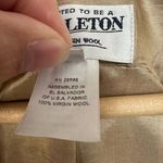 Pendleton Vintage  Blazer 100% Virgin Wool Career Jacket Tan Womens Petite 8‎ Photo 4