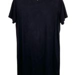 Brandy Melville  Black Faux Suede Short Sleeve Shift Dress One Size OS Photo 4