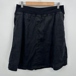 Cut Loose Womens Black Mini Linen Blend Skirt Size XL Pull On Stretch Lagenlook Photo 0