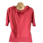 Worthington  Women's Graceful Rose Ruffle Neck Cardigan Size Petite Medium Photo 4