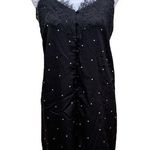 fab'rik  Star Print Dress Black Lace Detail Women's Size Medium Photo 0