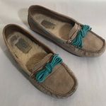 UGG  Brown Suede Leather Shoes Moccasins Women’s Size 5 Photo 1