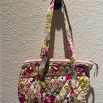 Vera Bradley Floral Quilted Tote Bag Make Me Blush Photo 1