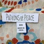 Patrons of Peace  Boho Tiered Mini Dress Adjustable Straps Retro Hippie XS Photo 3