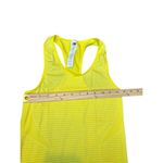 New Balance JCREW Womens Yellow Striped Racerback Tank Top XS Photo 2