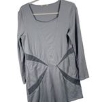 Prairie Underground Airstream Tunic Top Grey Pockets Organic Cotton Women Medium Gray Photo 1