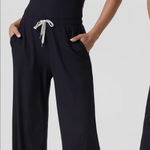 Vuori NEW Pose Scoop Tank sleeveless black ribbed Jumpsuit sz L Photo 0