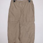 hunter and brown Tan Cargo Utility Midi Summer Spring Skirt Photo 1