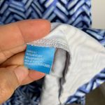 J. McLaughlin  Blue Chevron catalina cloth Sheath Dress 3/4 Sleeve Work Small‎ Photo 2