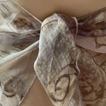 Zuliana Abstract Tan Print Sarong Tie Skirt. Made In USA. New With Tags. Brown Size undefined Photo 2