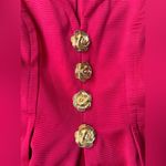 Vintage Riff’s custom red rosette button dress, size small Photo 5