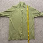 Sigrid Olsen  Green Ribbed Women's Sweater Photo 5