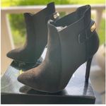Liliana  Lorene-1 booties size 7.5 Black Heel ankle women’s gold detail point Photo 7