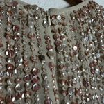 Mac Duggal 93603 Nude Sequined High Neck Sleeveless Column Gown Size 4 Photo 13