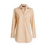 Chiara Boni LA PETITE ROBE Atena Long Sleeve Button Front Shirt, Desert, 4 (US) Photo 3
