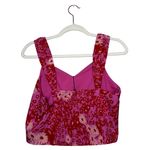 Sugar Lips Lover Girl Shania Bustier Cropped Top Size Large Pink Red Sz L New Photo 4