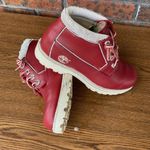 Timberland EUC VINTAGE BLINGED  WATERPROOF LACE UP 5” RED BOOT Photo 10