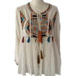 Anthropologie RD & Koko Embroidered Swingy Jacket/Top Photo 0