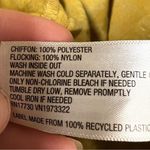 Wild Fable S578 Mustard Floral Tie Front Crop Top Boho Y2K Long Sleeve XXL Photo 8