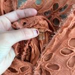 Free People Bella Note Eyelet Mini Dress in Terracotta, S Photo 5