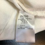 Maje Lila Fringe Long Sleeve Top Hot Pink Ombre Dip Dye White Magenta Bohemian S Photo 13