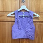 Urban Outfitters  Out From Under Size Large Purple Ribbed Crop Top Bra. Photo 1