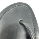 Tory Burch  Perfect Black Matte Leather Miller Logo Sandals Size 8.5 Photo 6