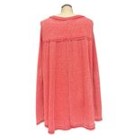 Free People  We The Free Coral Thermal Henley Babydoll Top Size Medium EUC Photo 8