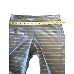 Athleta women's capri leggings gray lavender striped athleisure size small sport Photo 4