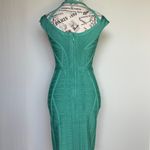 Herve Leger Connie viscose-blend dress in aqua jade size S small Photo 8