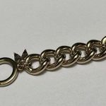 Victoria's Secret Signed Victoria’s Secret Gold Tone Chain Bracelet Rhinestone VS 8 inch Photo 3