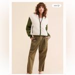 ASTR  the Label Tegan Mixed Media Jacket Olive & Cream NEW Size large Photo 12