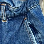 ZARA Paperbag jeans in a mid-blue wash high Rise Photo 13