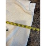 POL Sherpa Plush Pullover Hoodie White with Distressed Peach Stars on Arms Small Photo 8