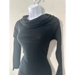 ZARA  Black Cowl Neck Long Sleeve Knit Top Women Size L Photo 1