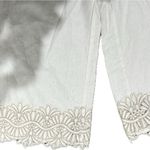 Anne Klein Cream Textured Linen Pants Photo 1