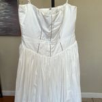 House Of CB  'Ysabella' White Cotton Maxi‎ Sundress NWOT size L Photo 4