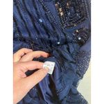 Kaymiga Women's Navy Blue Beaded Sequin Flapper Dress V Photo 2