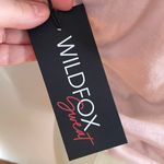 Wildfox Sweat Tie Front Workout Tank Top- Blushing Bride (Pink)- Size Large- NWT Photo 6